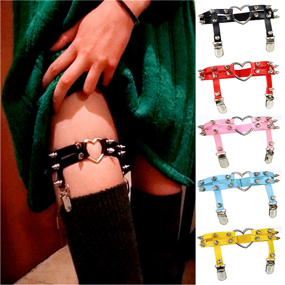 Body Jewelry Women - 1Pcs Kobiety Punk Goth Heart PU