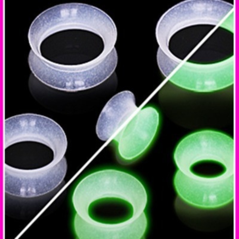 Body Jewelry Materials - 1 para silikonowych kolczyków do rozszerzania