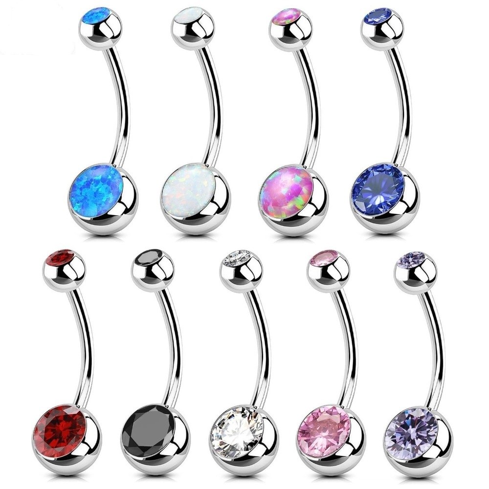 Body Jewelry Materials - Wysokiej jakości kolczyki do pępka z