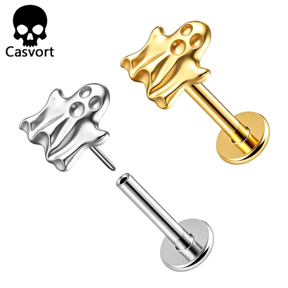 Flat Back Labret Stud - Casvort 1 szt. ASTM F136 Tytanowe