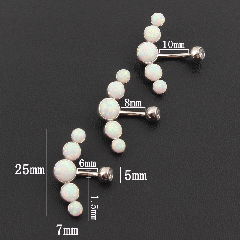 Kolczyk do pępka ze srebra pró – Body Jewelry Materials recenzja i cena