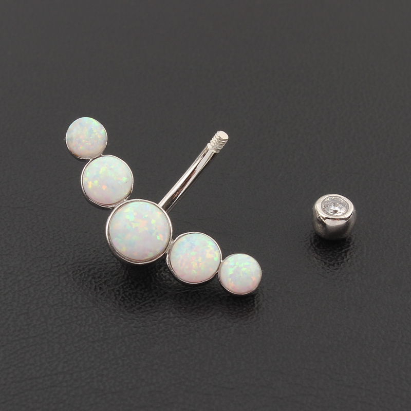 Kolczyk do pępka ze srebra pró – Body Jewelry Materials recenzja i cena