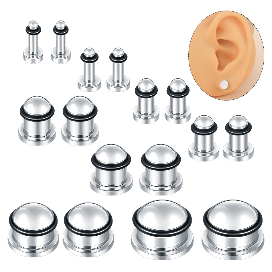 1 para tunel do ucha ze stali  – Body Jewelry Gauges recenzja i cena