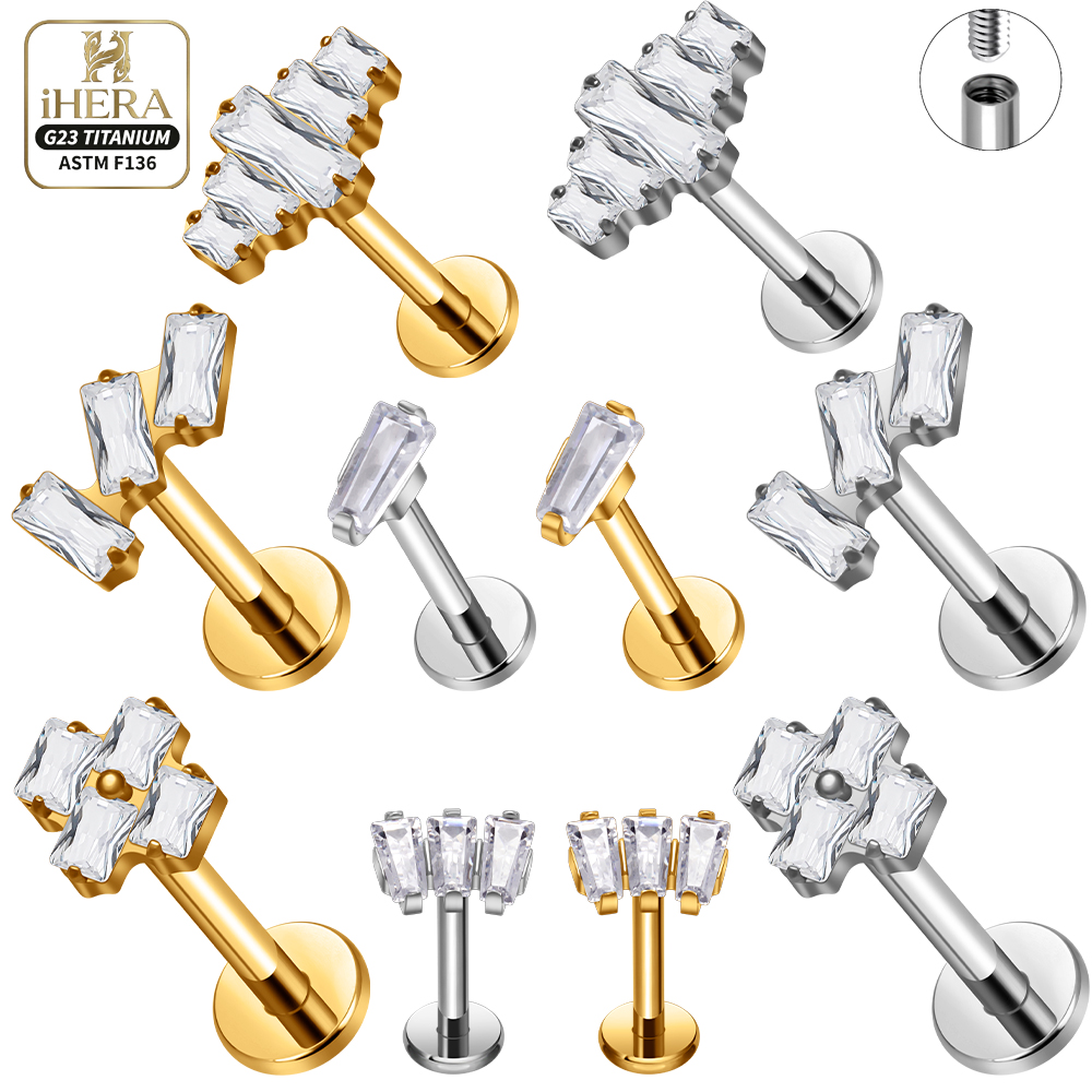 Tytan ASTM F136 do piercingu,  – Flat Back Labret Stud recenzja i cena