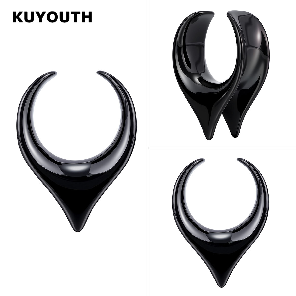 KUYOUTH Stal Nierdzewna Otwart – Body Jewelry Gauge Sizes recenzja i cena