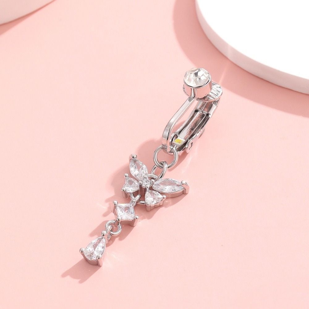 Klips na pępek z motywem motyl – Body Jewelry Materials recenzja i cena