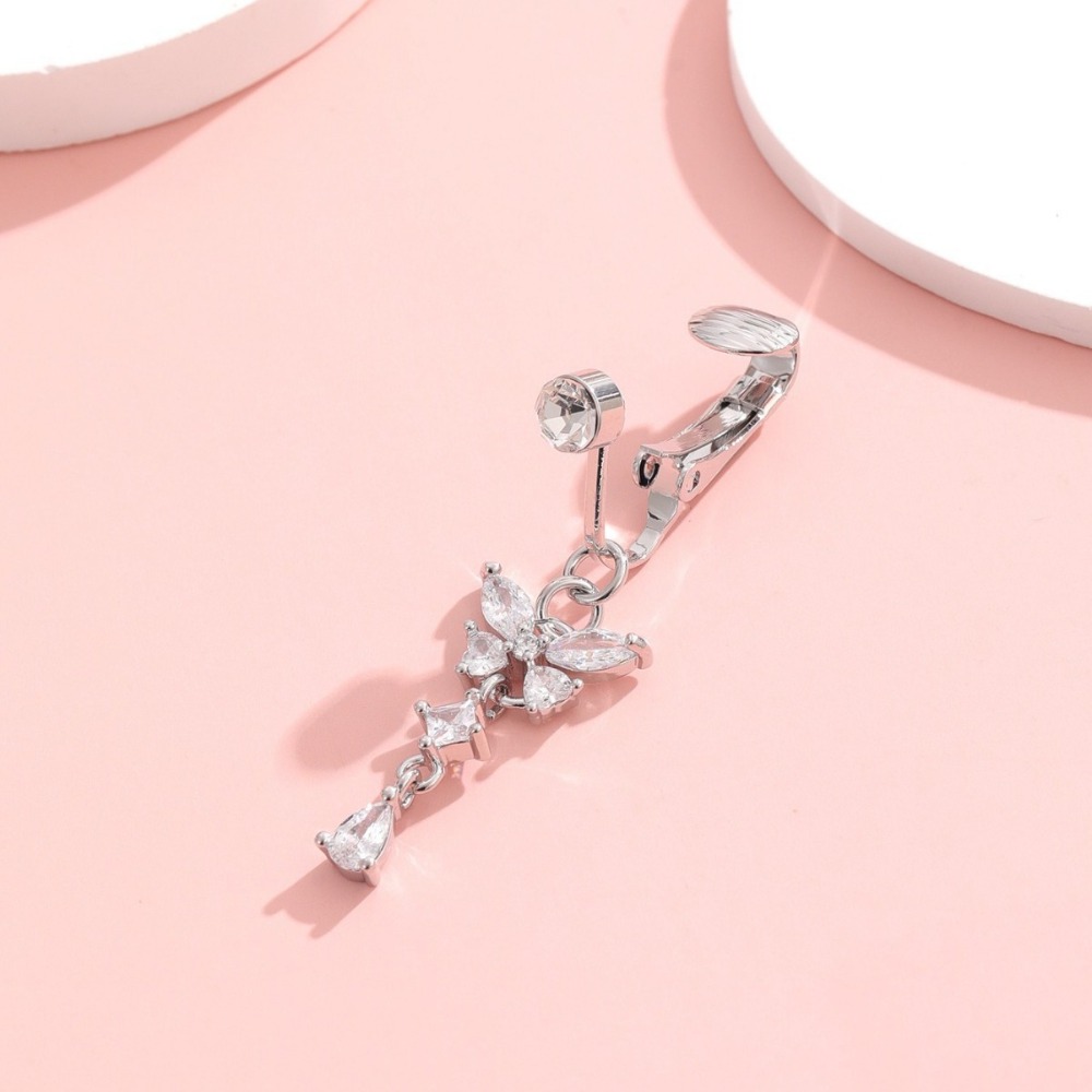 Klips na pępek z motywem motyl – Body Jewelry Materials recenzja i cena
