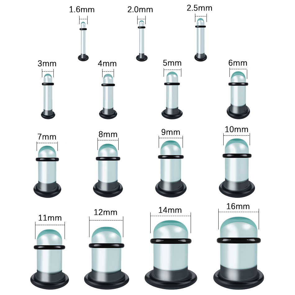 2 szt. Szklane Rozpychacze do  – Body Jewelry Gauges recenzja i cena