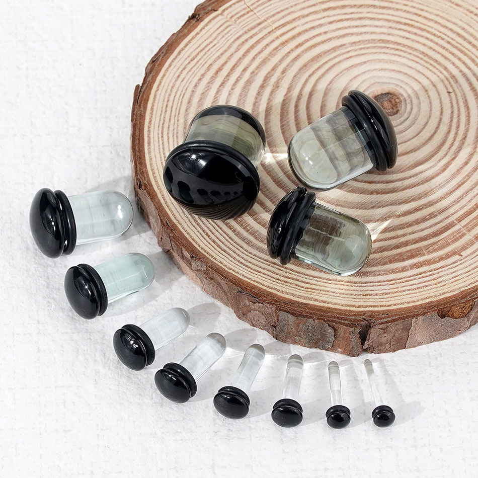 2 szt. Szklane Rozpychacze do  – Body Jewelry Gauges recenzja i cena