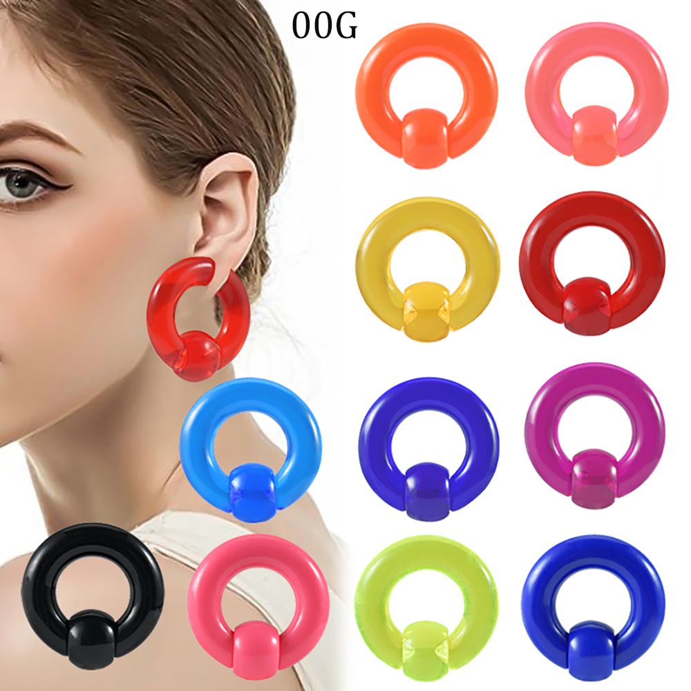 2/1 SZT. Kolorowy Akrylowy Pie – Body Jewelry Gauge Sizes recenzja i cena