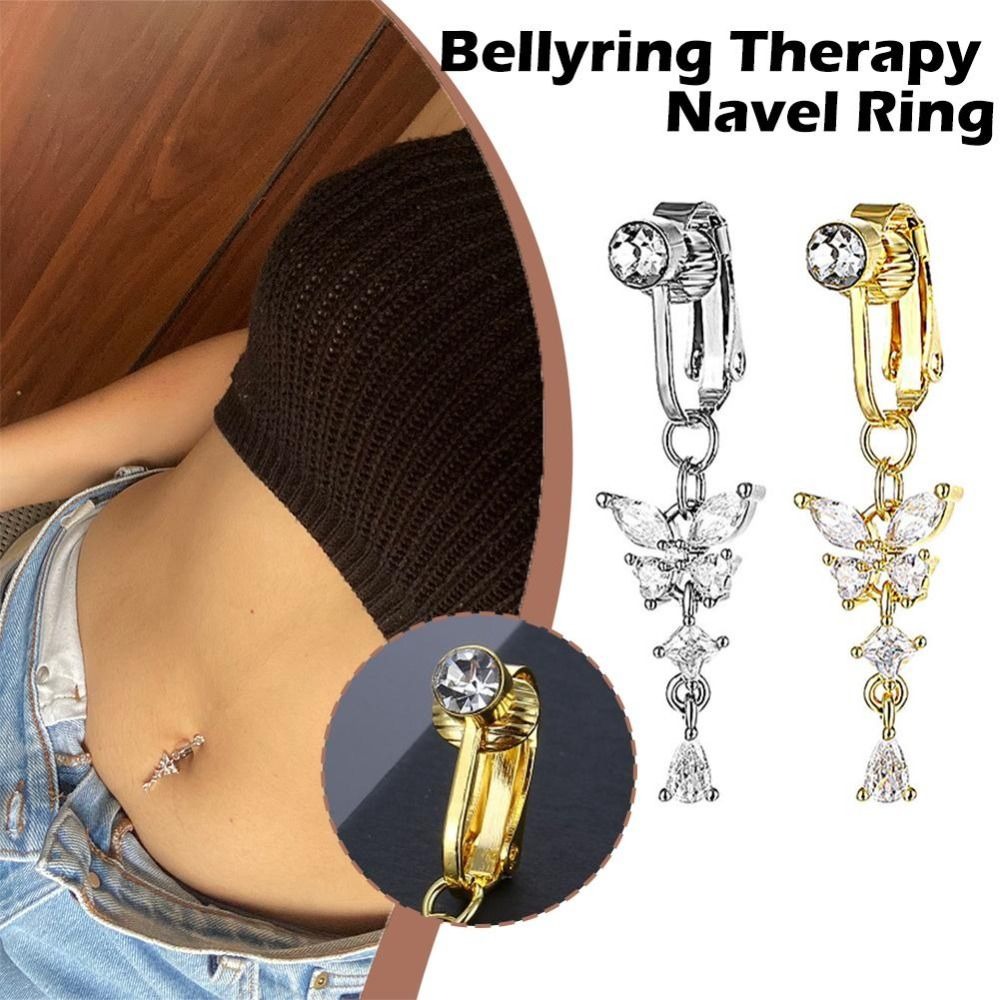 Klips na pępek z motywem motyl – Body Jewelry Materials recenzja i cena