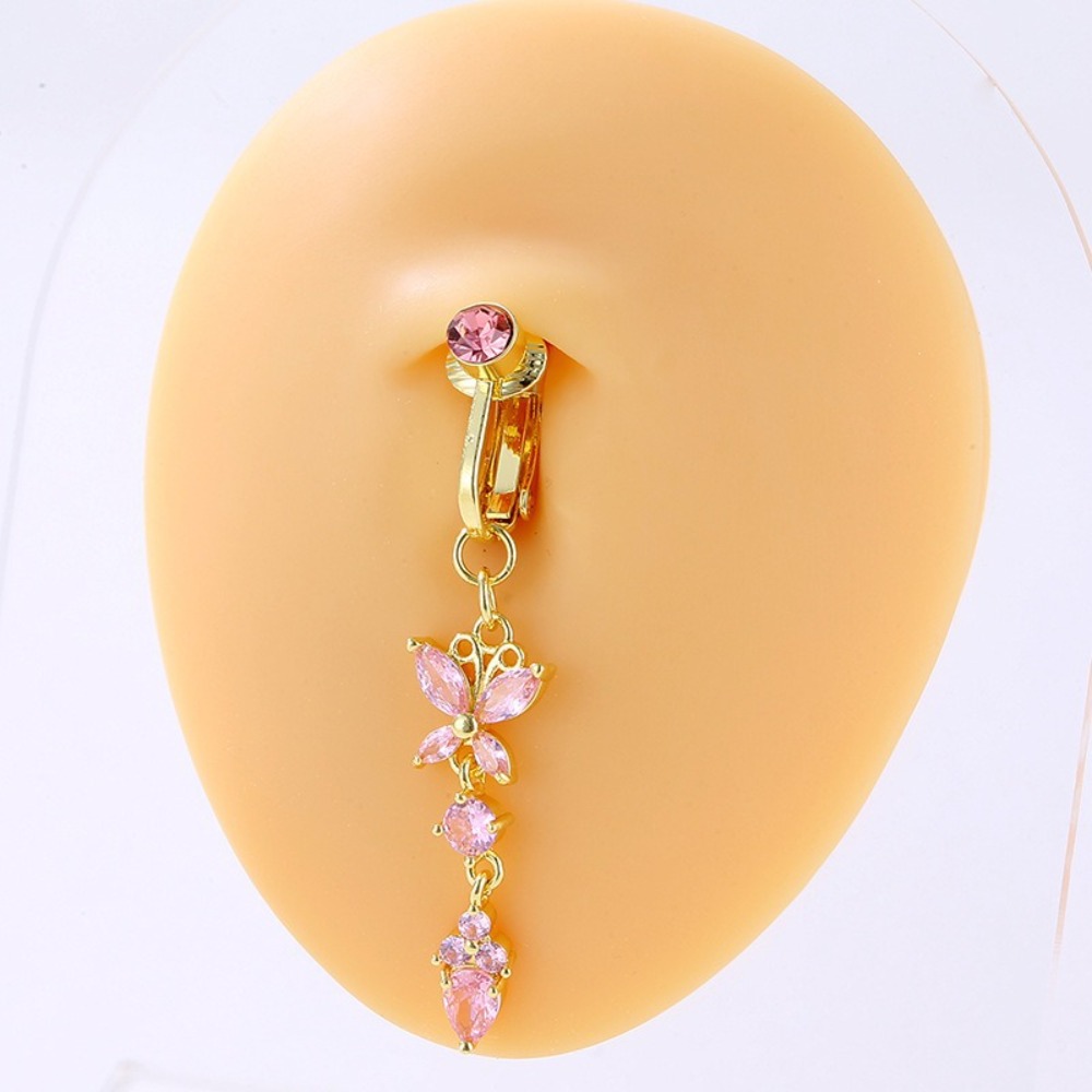 Klips na pępek z motywem motyl – Body Jewelry Materials recenzja i cena