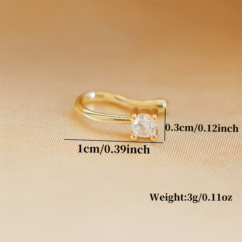 Okrągły pierścień na nos z cyr – Body Jewelry Materials recenzja i cena
