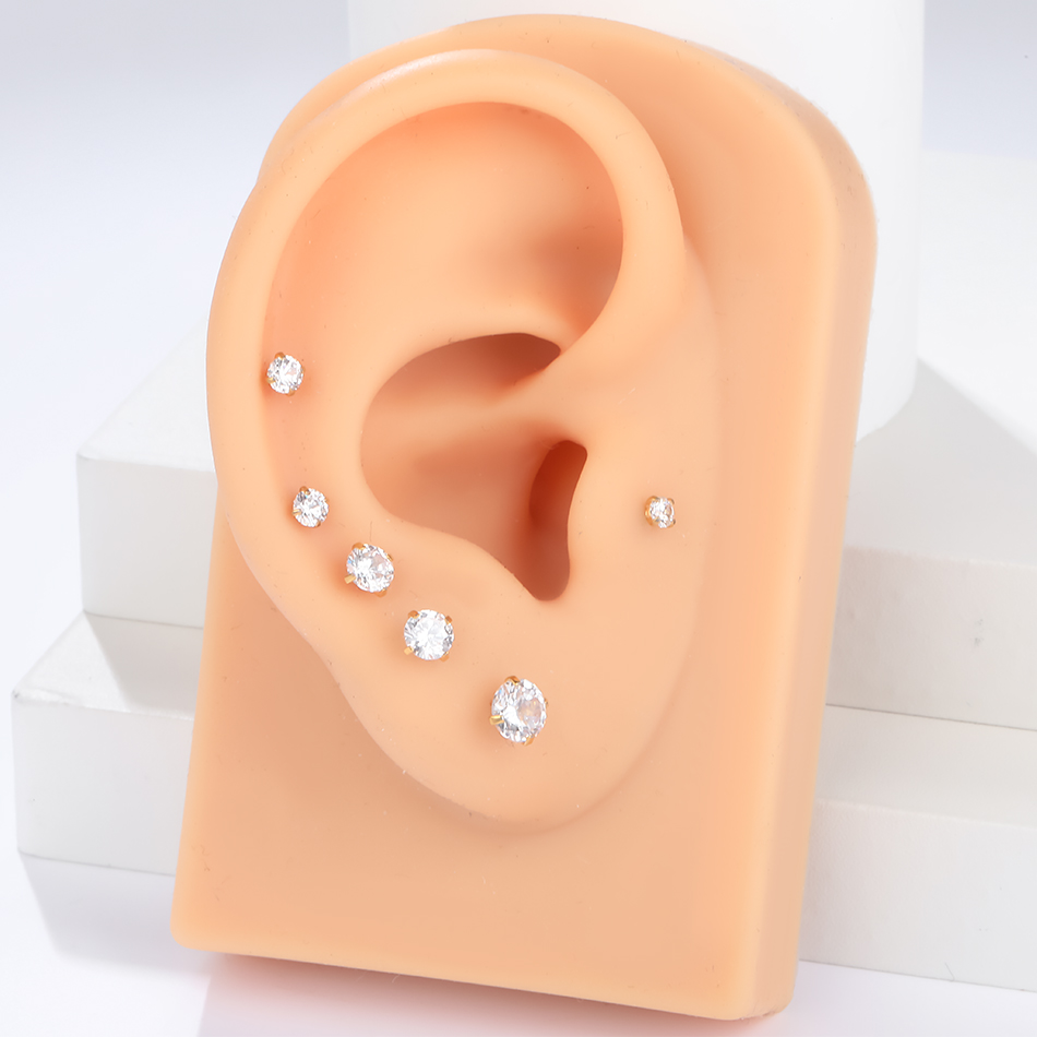 5/10 sztuk G23 tytanowy Labret – Flat Back Labret Stud recenzja i cena
