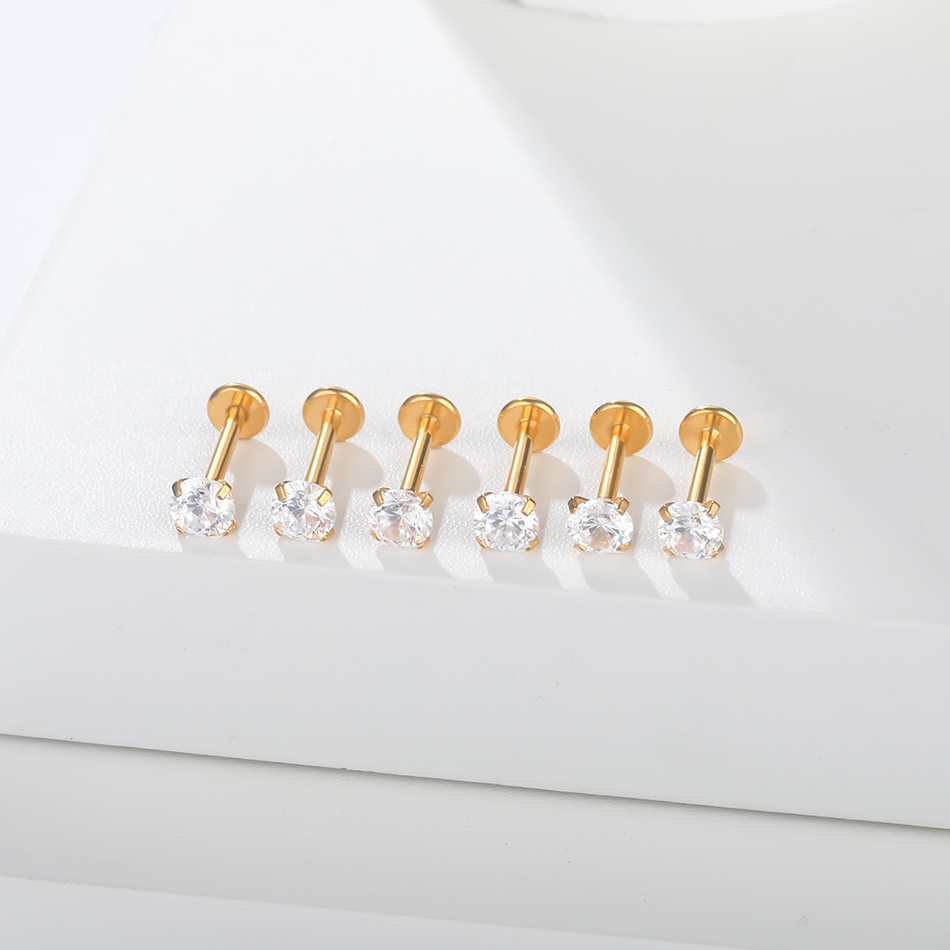 5/10 sztuk G23 tytanowy Labret – Flat Back Labret Stud recenzja i cena