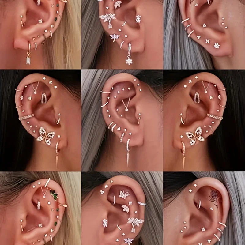 6 szt. kolczyków bezgwintowych – Flat Back Labret Stud recenzja i cena