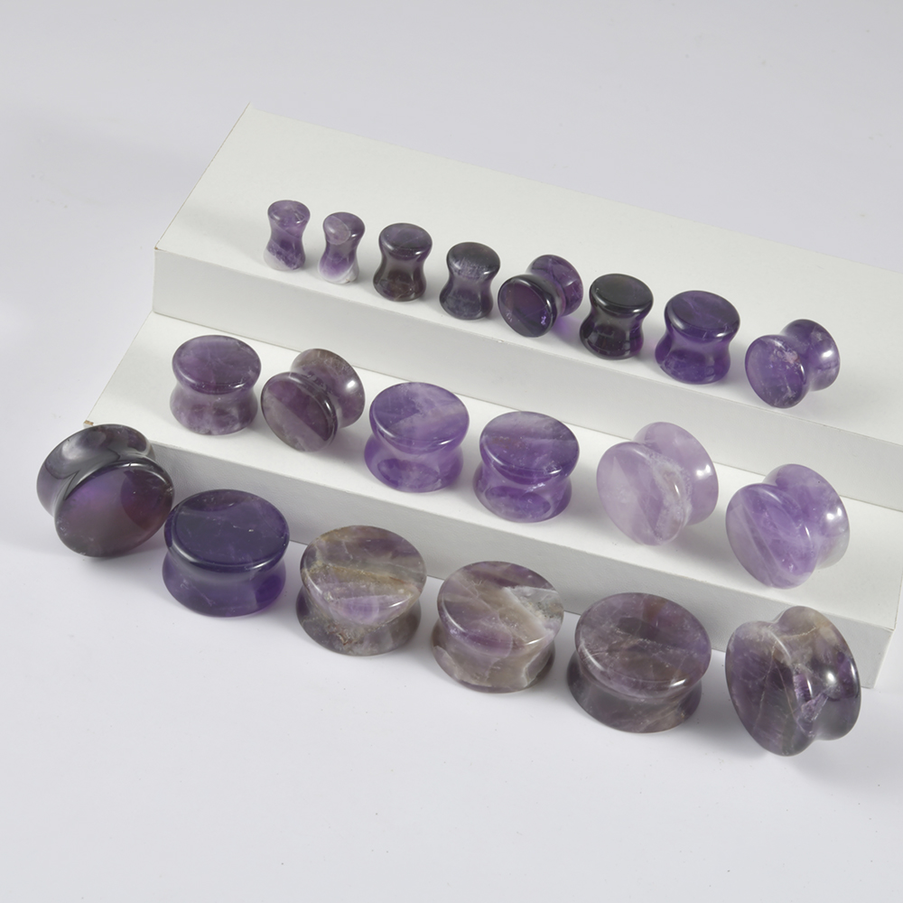 2 SZTUK Kamień naturalny Podwó – Body Jewelry Gauges recenzja i cena