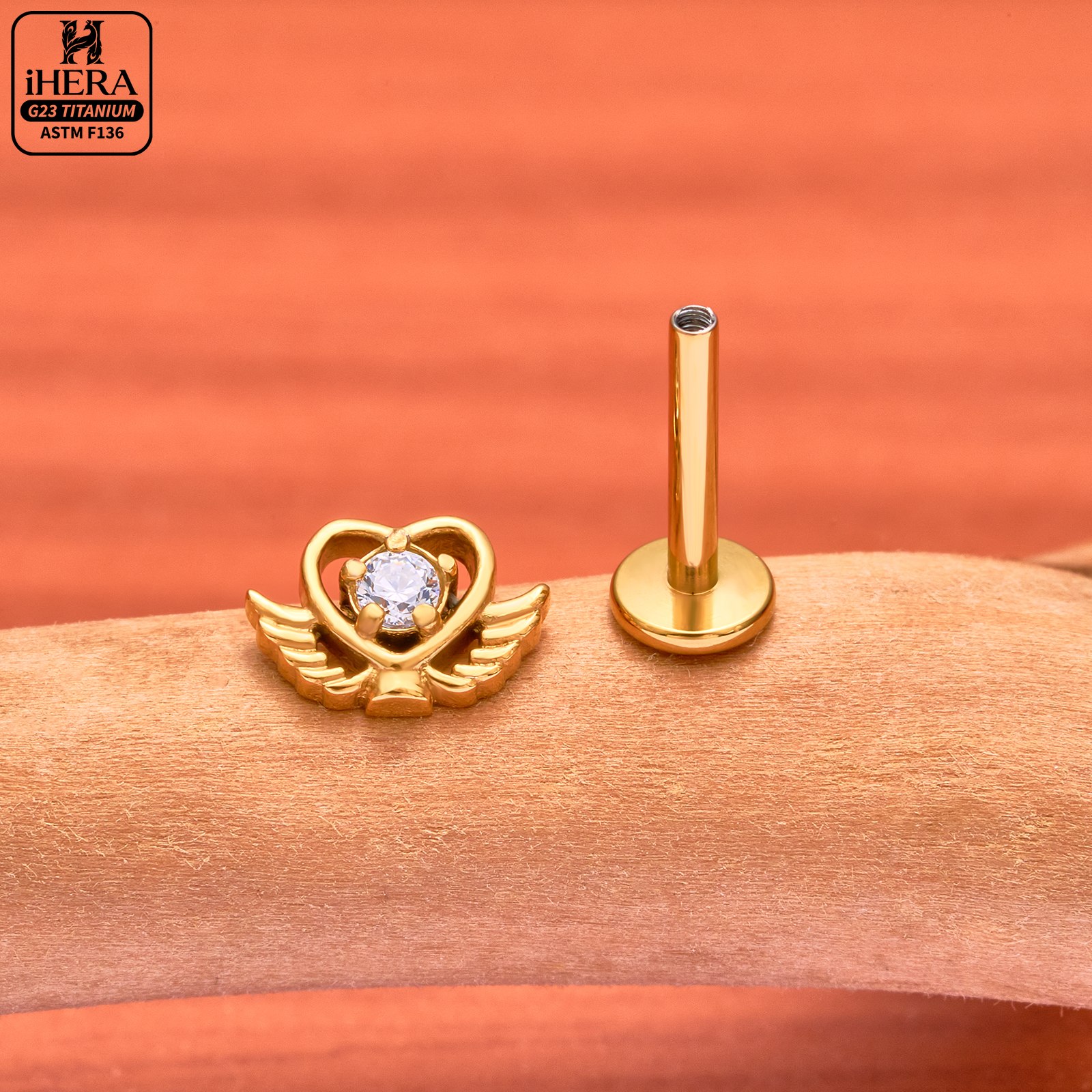 Zestaw kolczyków z tytanu ASTM – Flat Back Labret Stud recenzja i cena