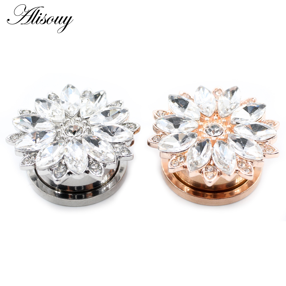 Alisouy 2szt Kwiat ze stali ni – Body Jewelry Gauges recenzja i cena
