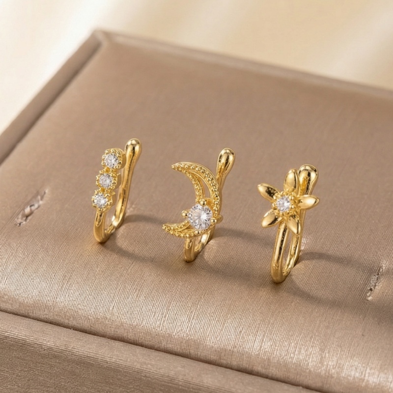 3-częściowy zestaw retro klips – Body Jewelry Materials recenzja i cena