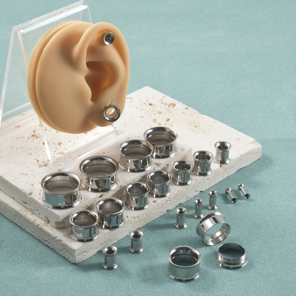 1 para/12 par zestaw zatyczek  – Body Jewelry Gauge Sizes recenzja i cena