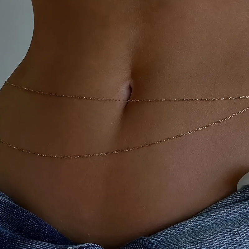 Dwustronny złoty metalowy łańc – Body Jewels recenzja i cena