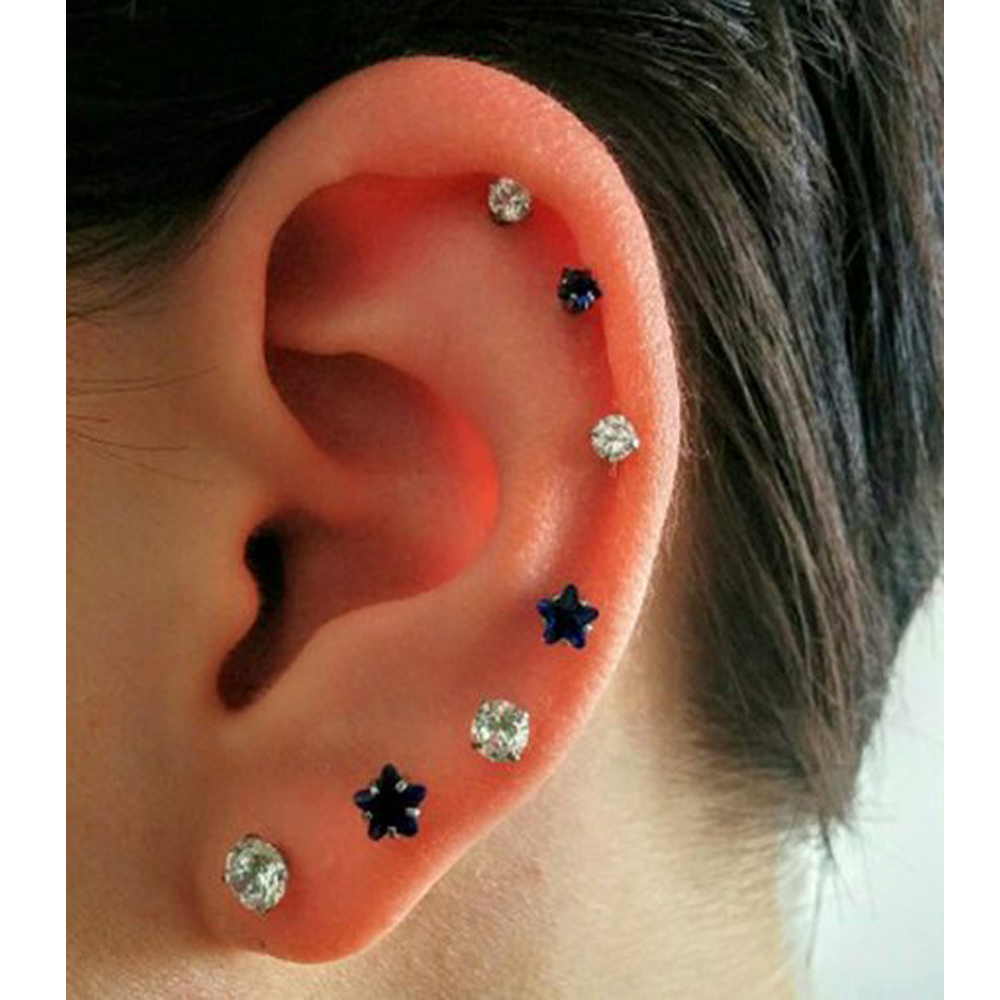 16G Push In bezgwintowe kolczy – Flat Back Labret Stud recenzja i cena