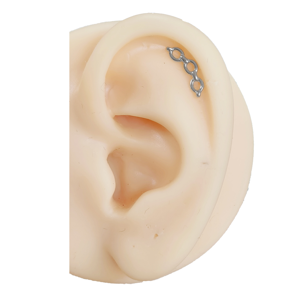ASTM F-136 tytanowy piercing L – Flat Back Labret Stud recenzja i cena